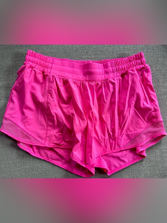 lululemon athletica Pants - lululemon Hot Pink hotty hot Shorts HR 4”